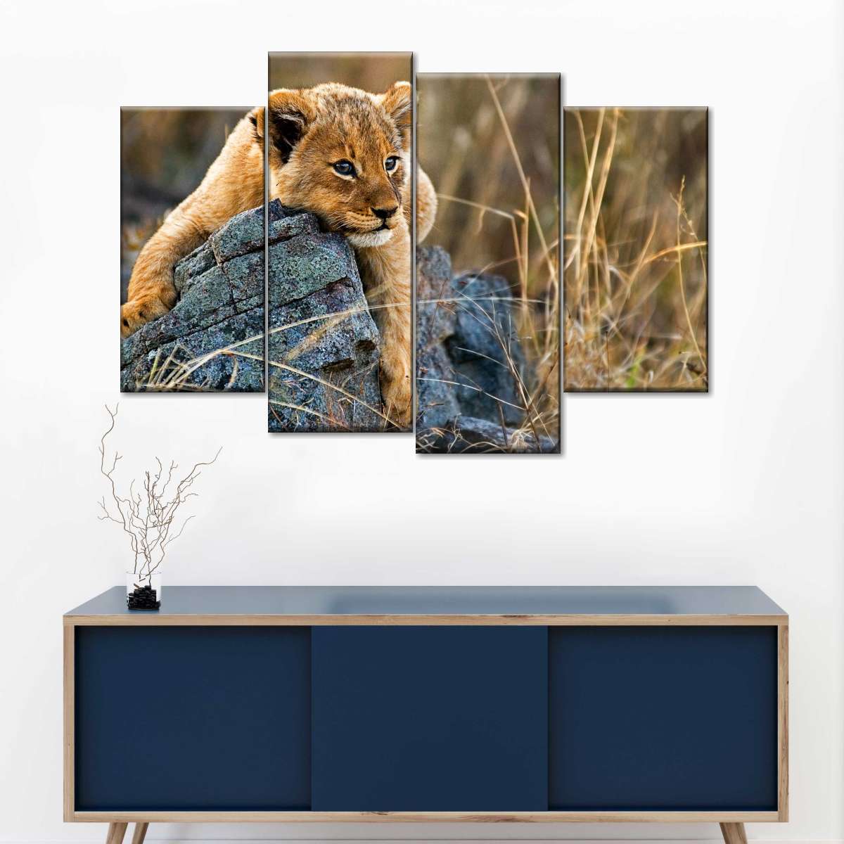 Safari Lion Cub Wall Art