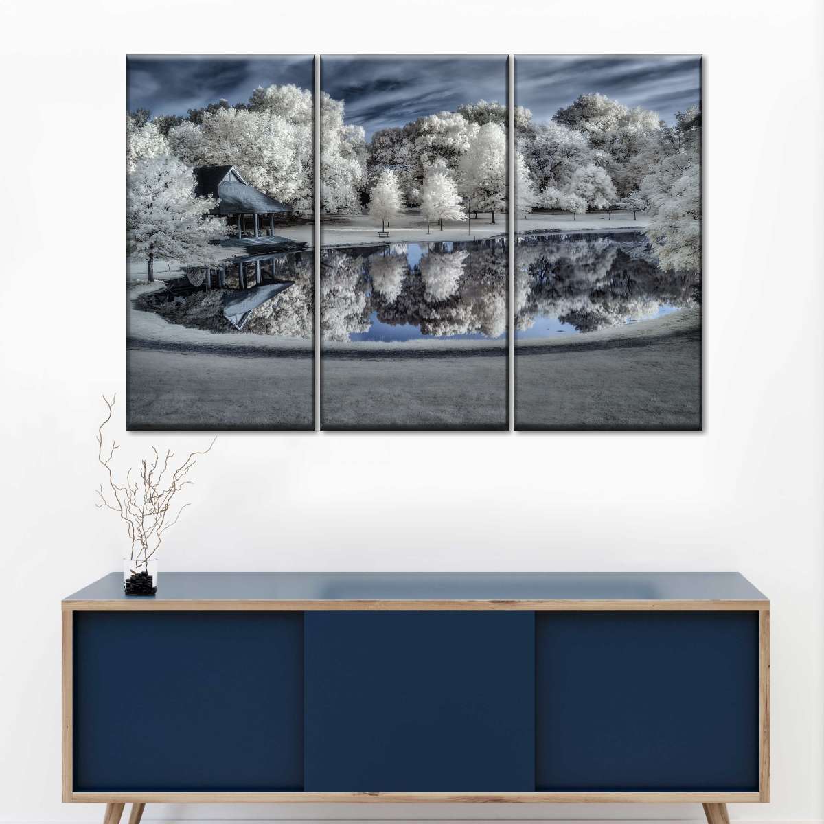 Winter Nightscape Wall Art