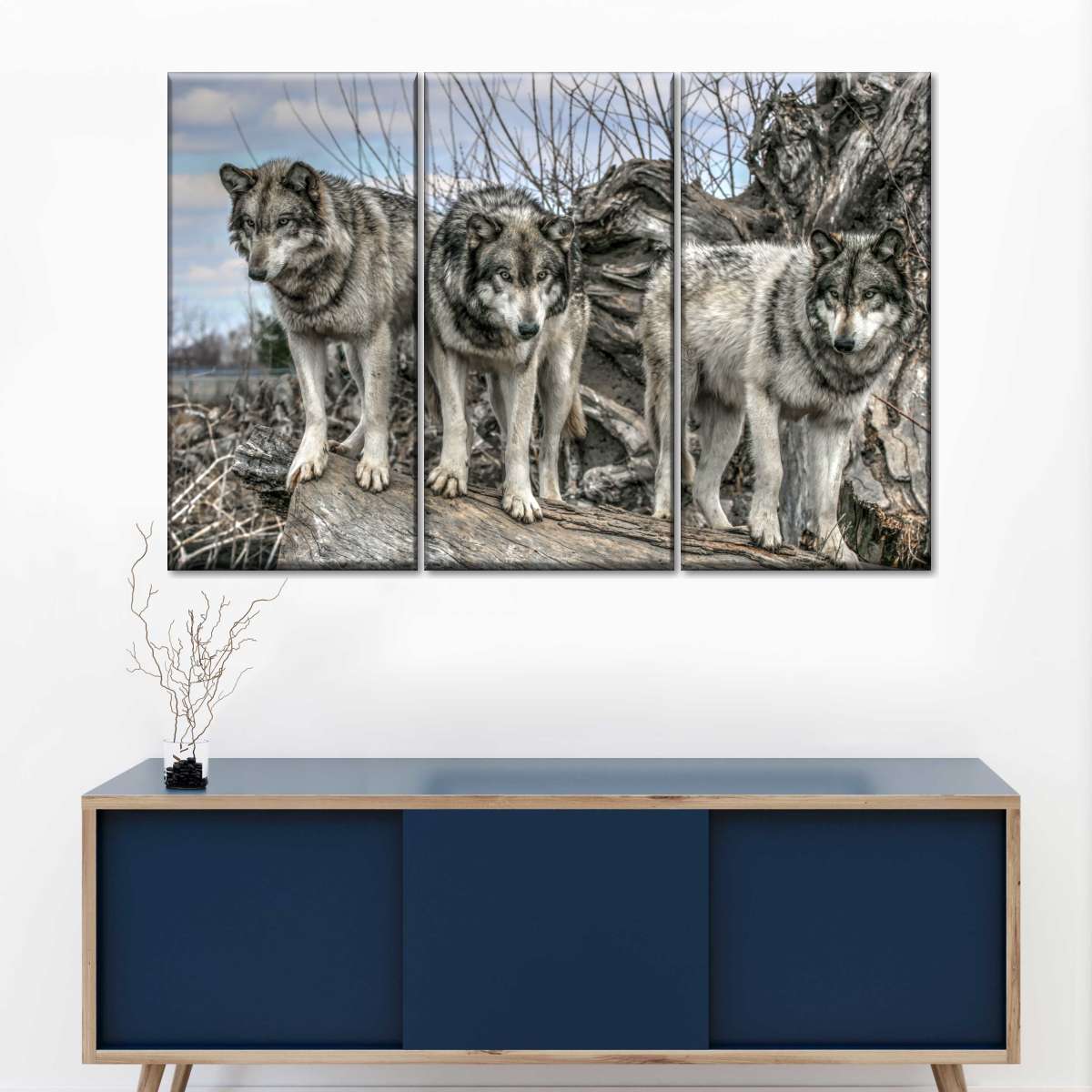 Forest Wolf Pack Wall Art