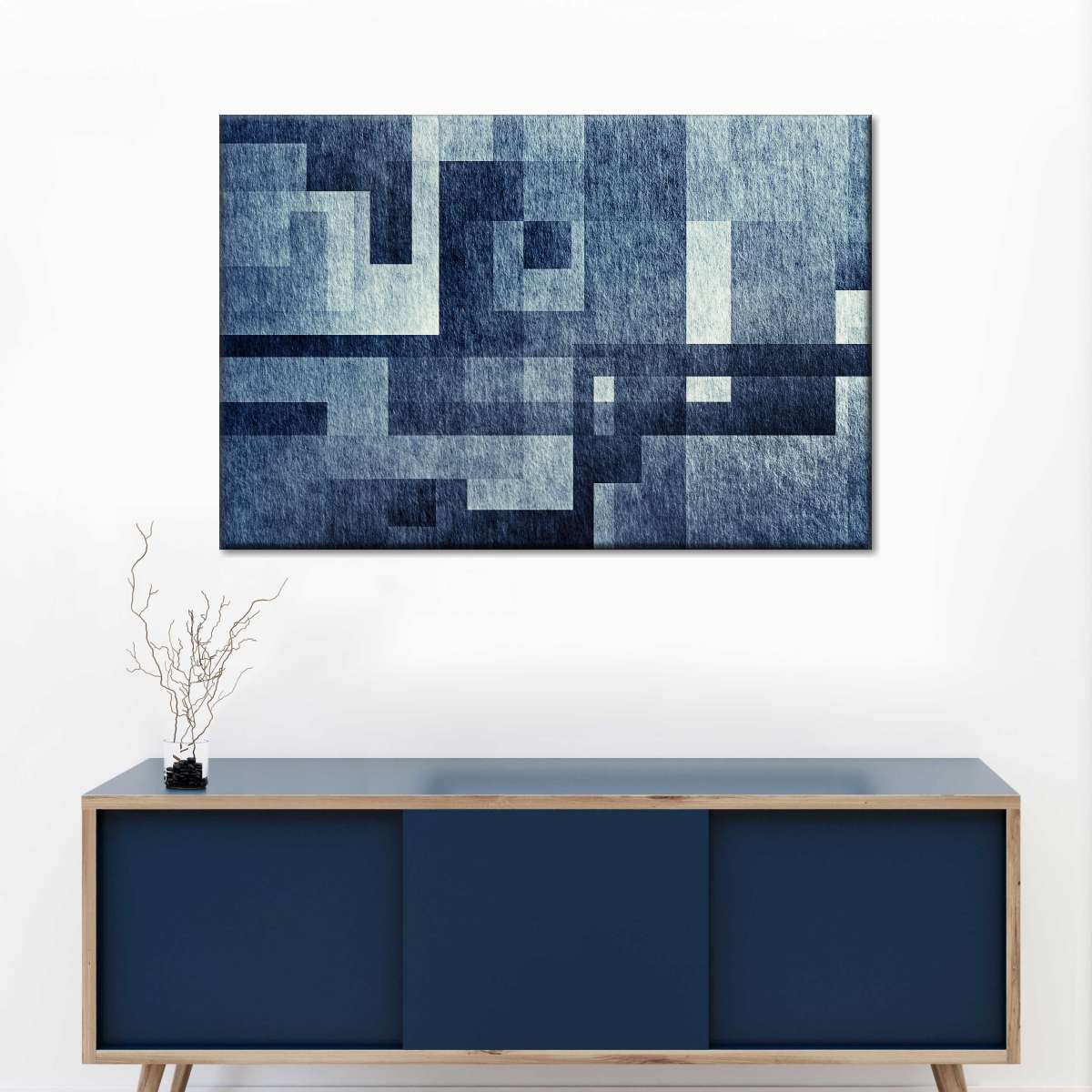 Creative Blue Abstract Wall Art