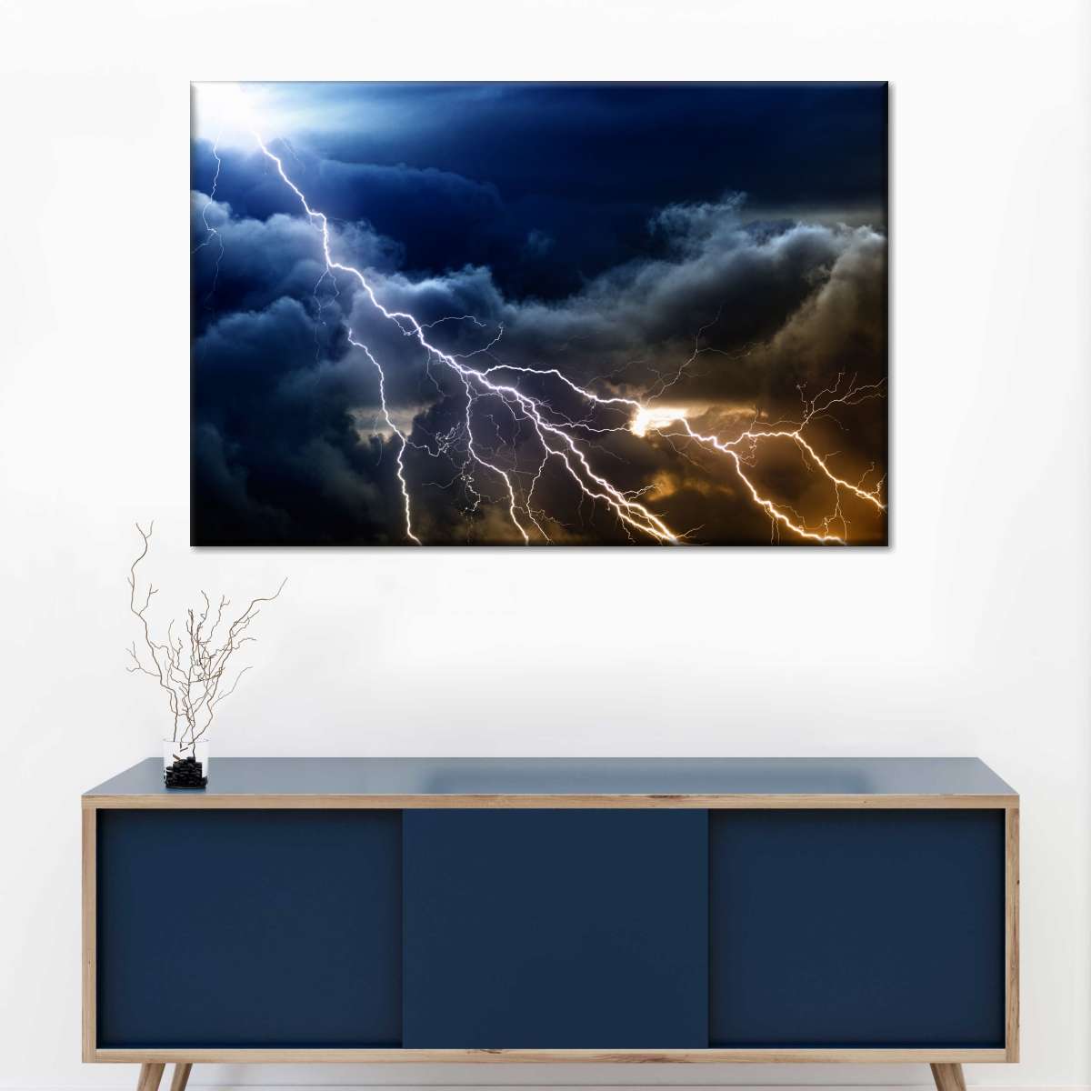 Storm Lightning Wall Art