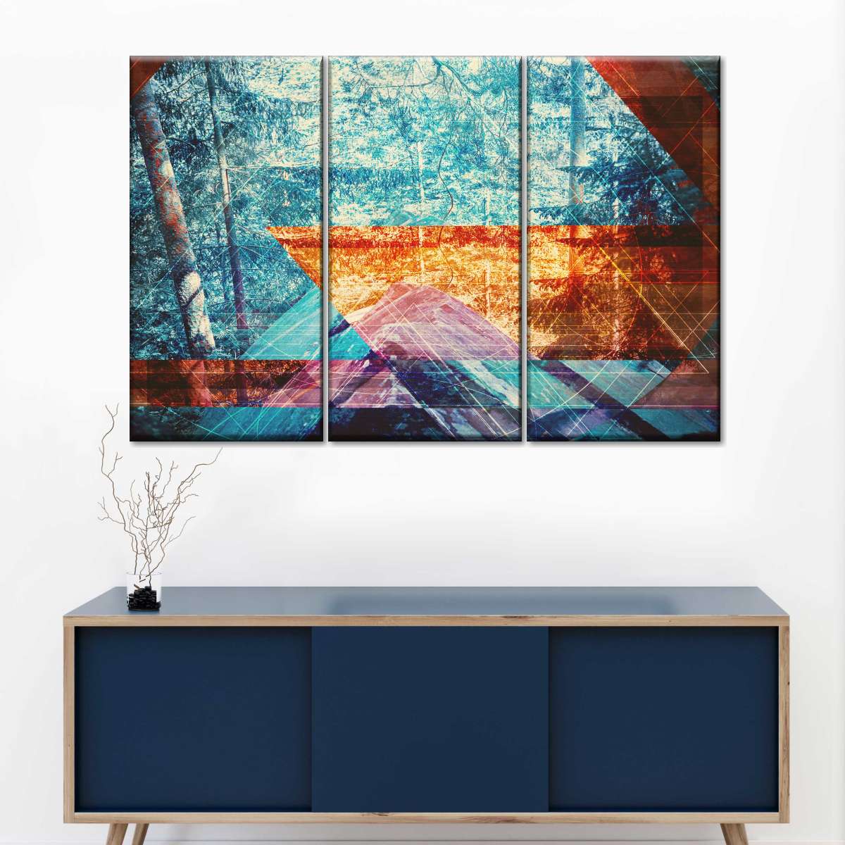 Psychedelic Forest Wall Art