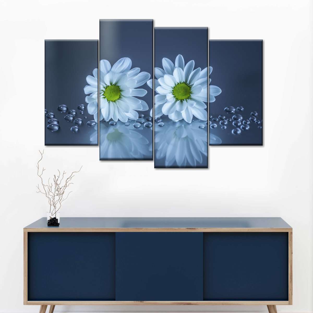 White Daisies Wall Art