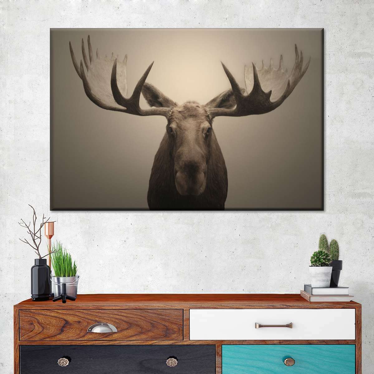 Moose Portrait Wall Art