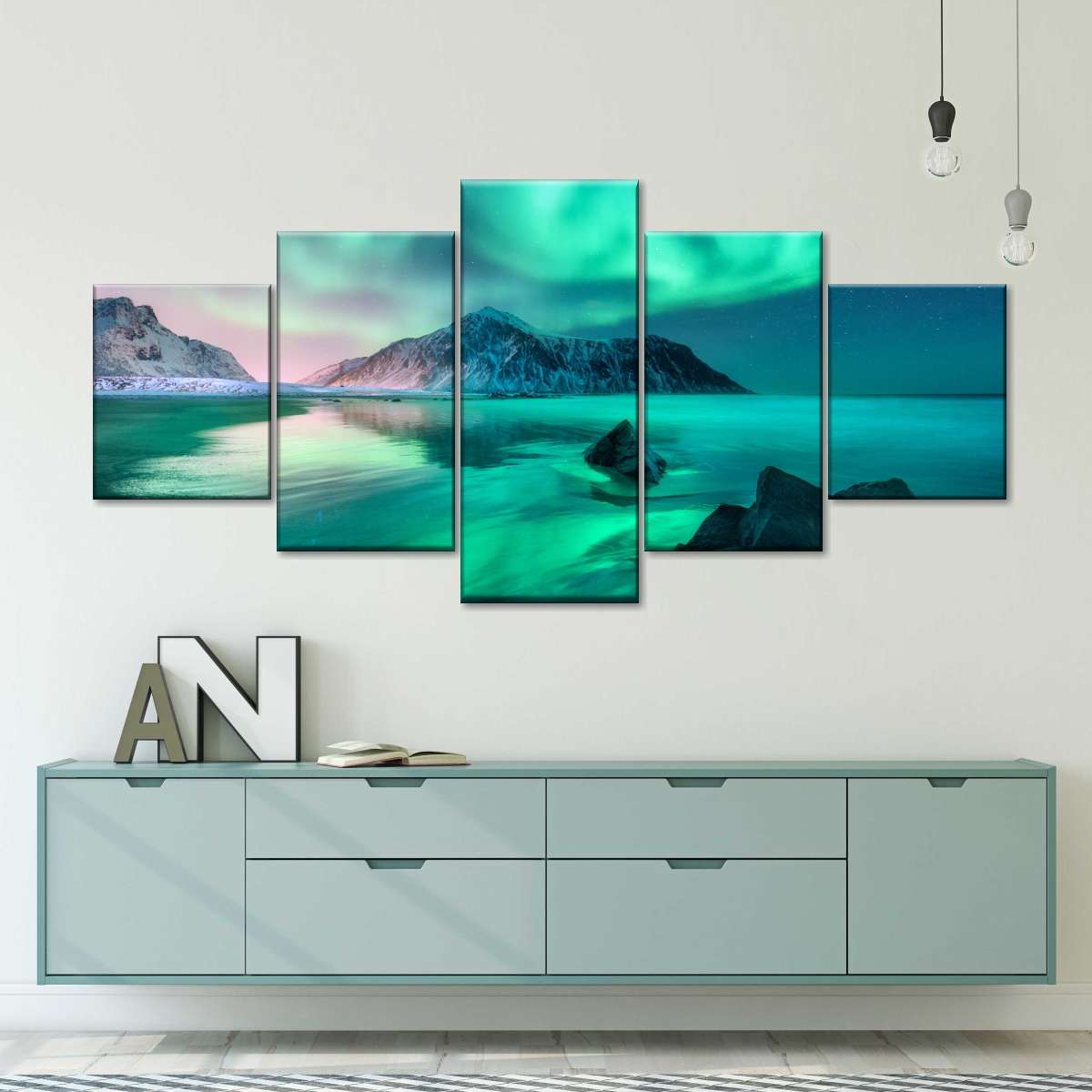 Lofoten Islands Aurora Wall Art