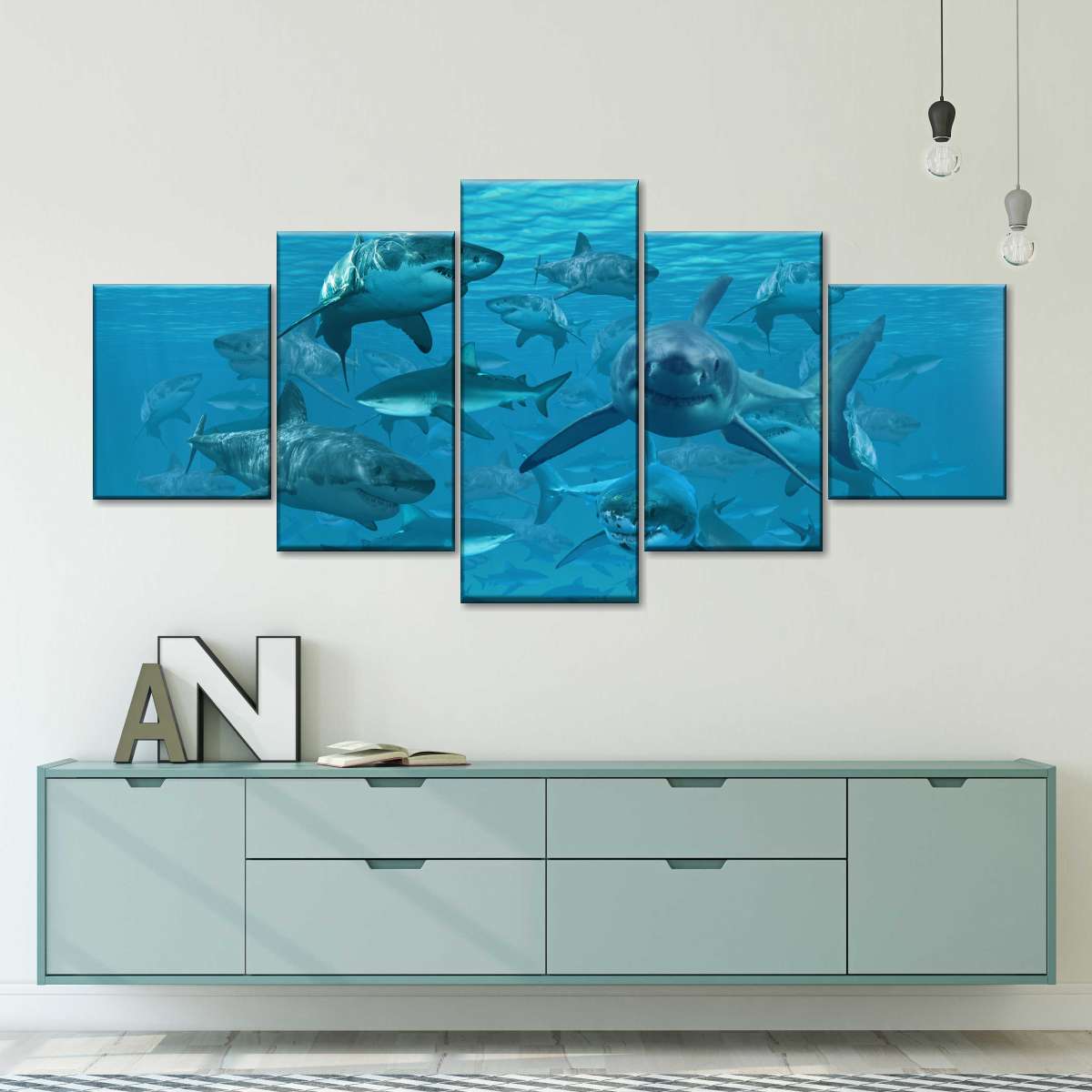 Shiver Of Sharks Wall Art