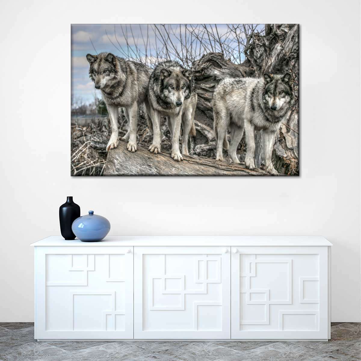 Forest Wolf Pack Wall Art