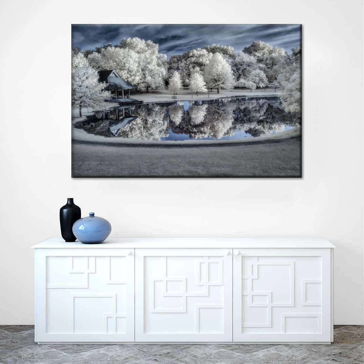 Winter Nightscape Wall Art