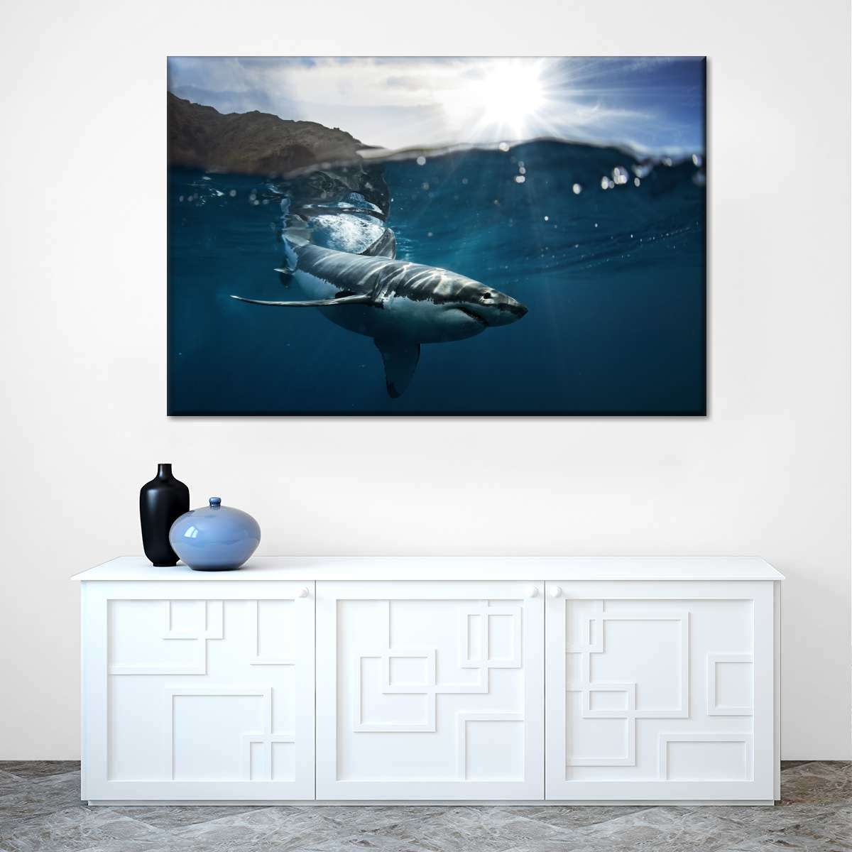 Shark Sunshine Wall Art