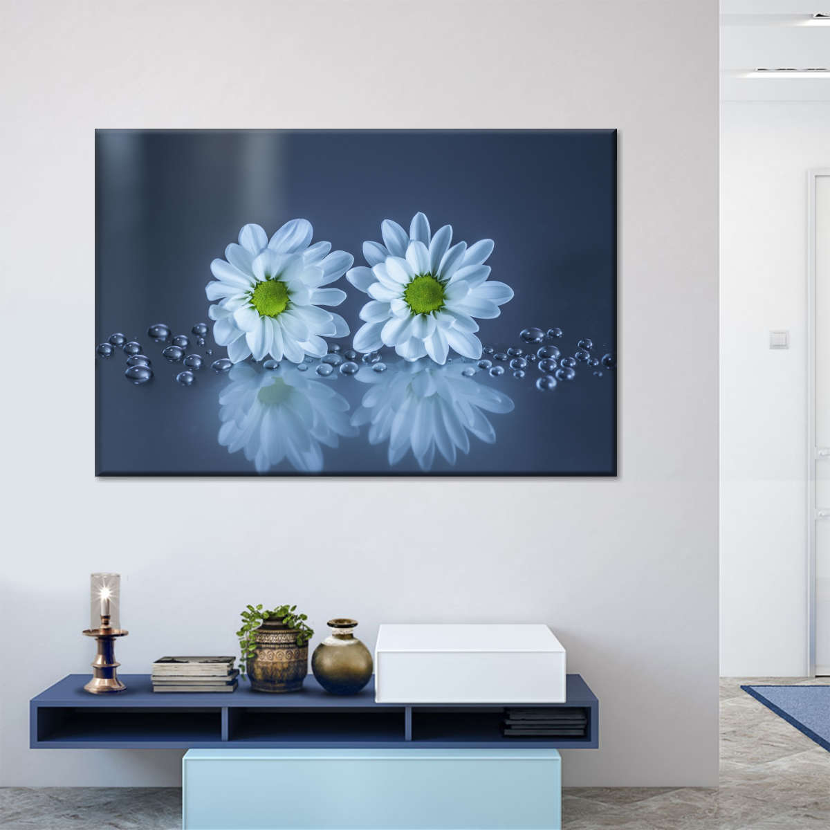 White Daisies Wall Art