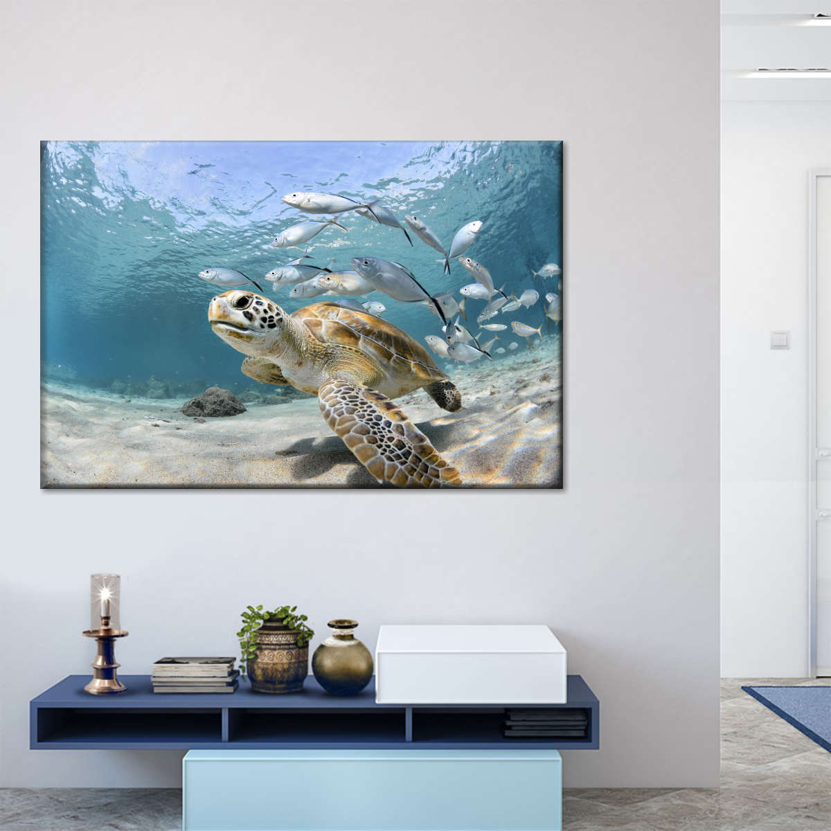 Curacao Fish And Turtle Wall Art