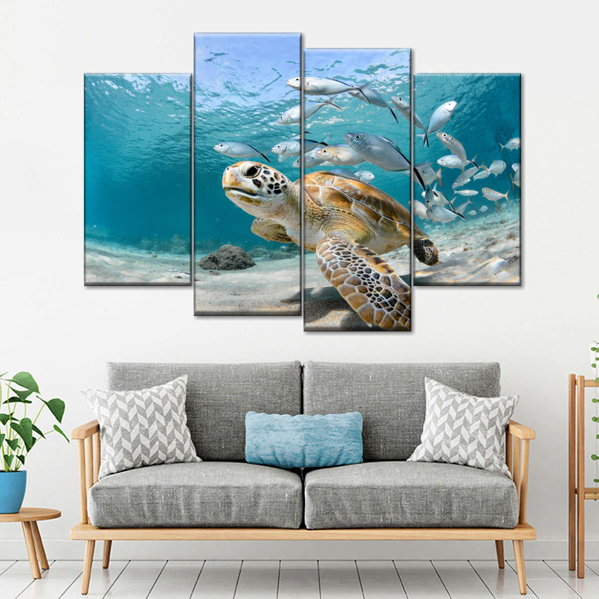 Curacao Fish And Turtle Wall Art