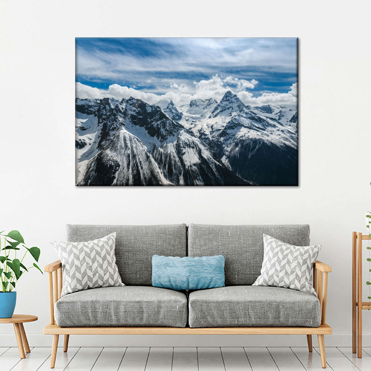 Snow Mountain Peaks Wall Art