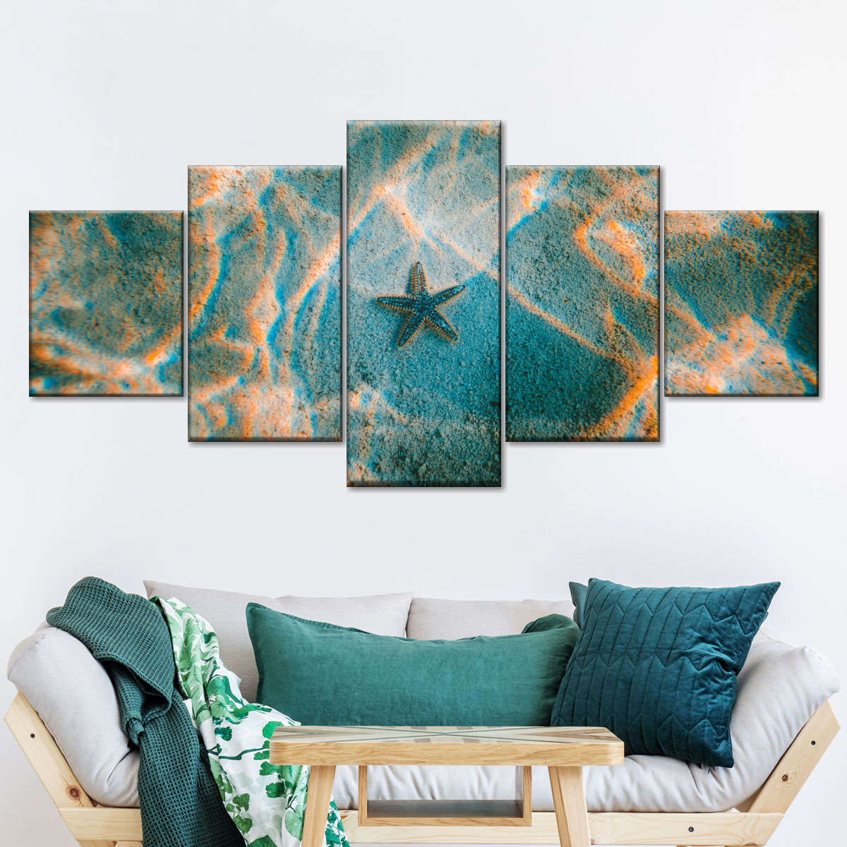 Sandy Underwater Starfish Wall Art