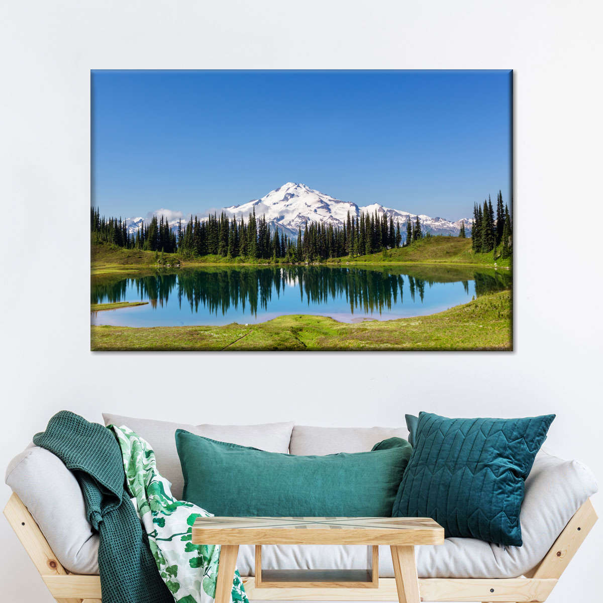 Mount Rainier Little Lagoon Wall Art