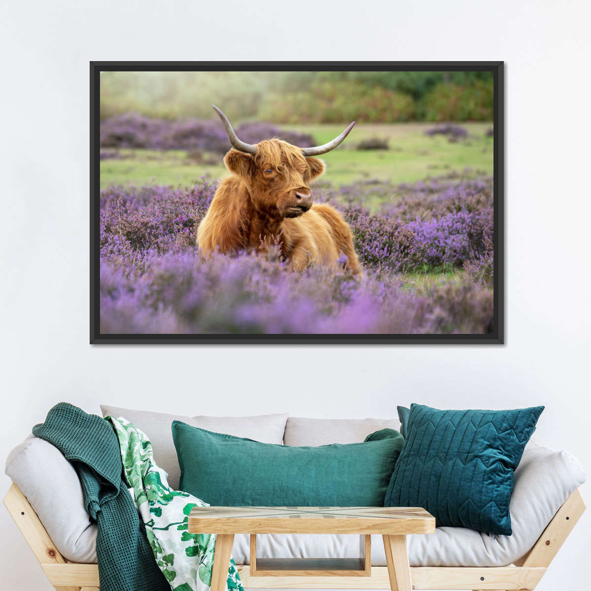 Highland Cow Paradise Wall Art