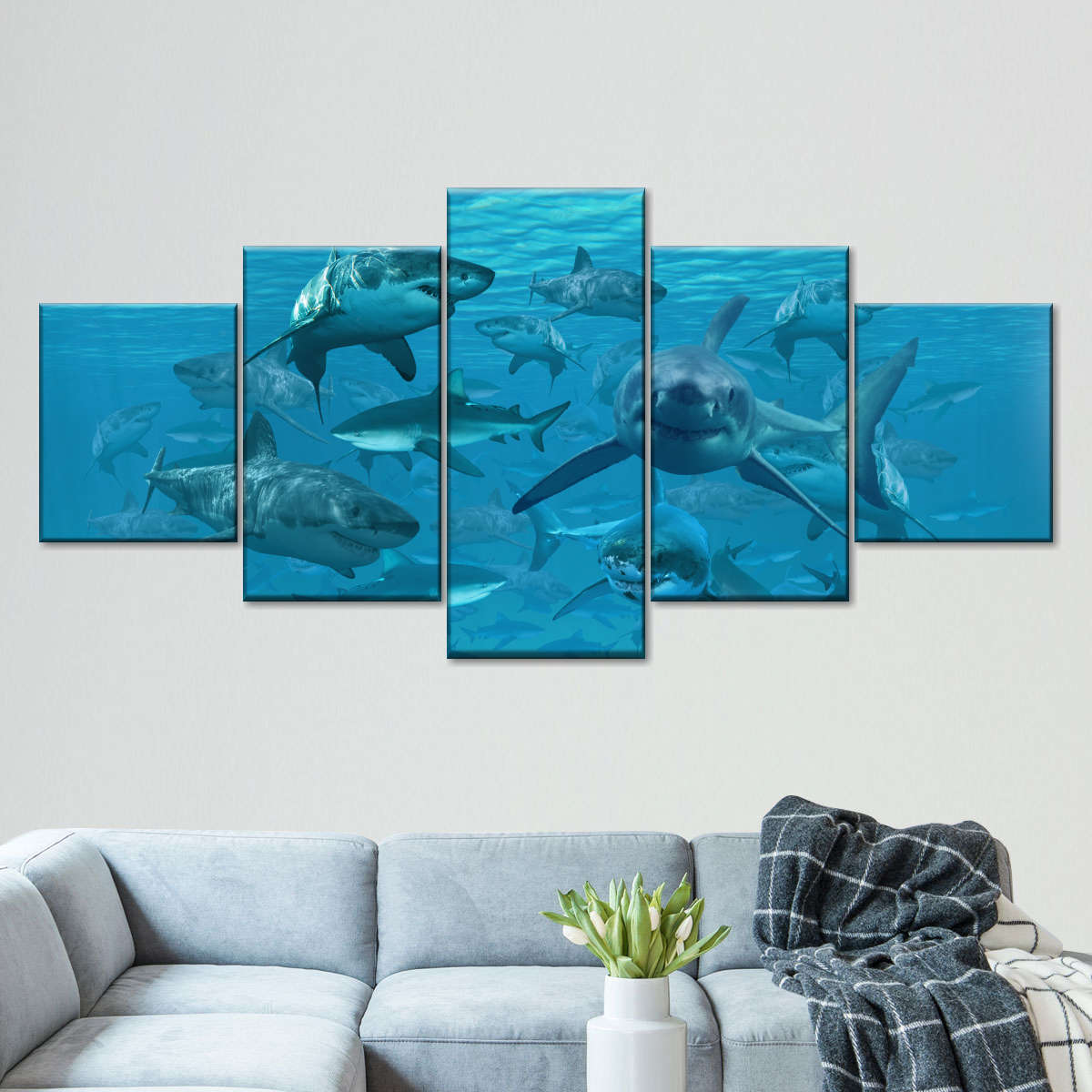 Shiver Of Sharks Wall Art