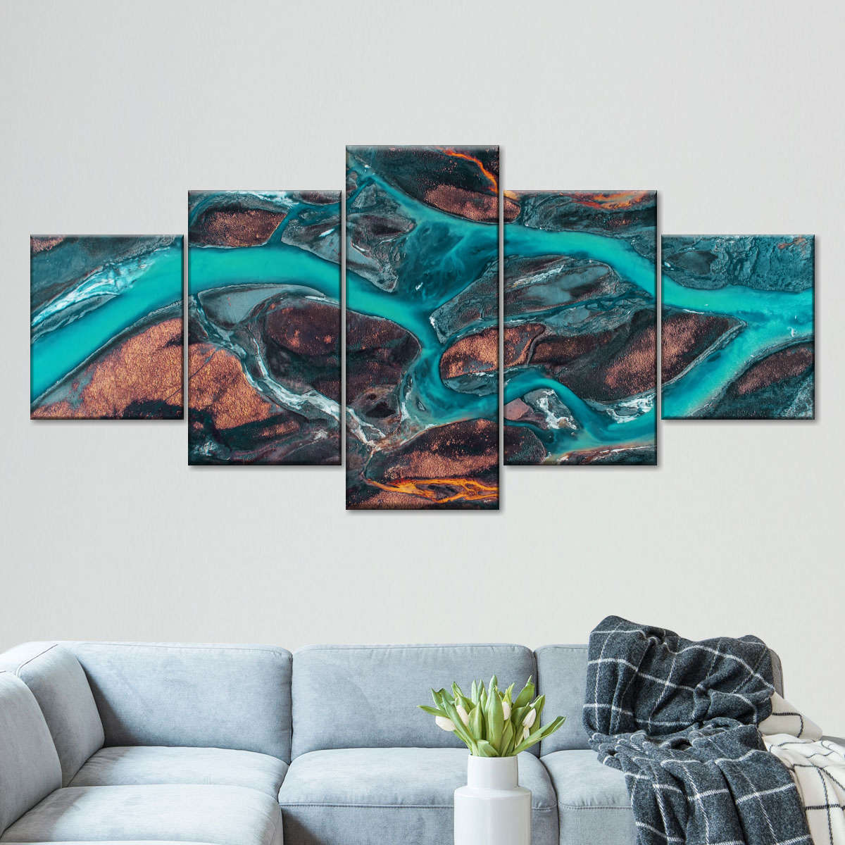 Icelandic River Wall Art