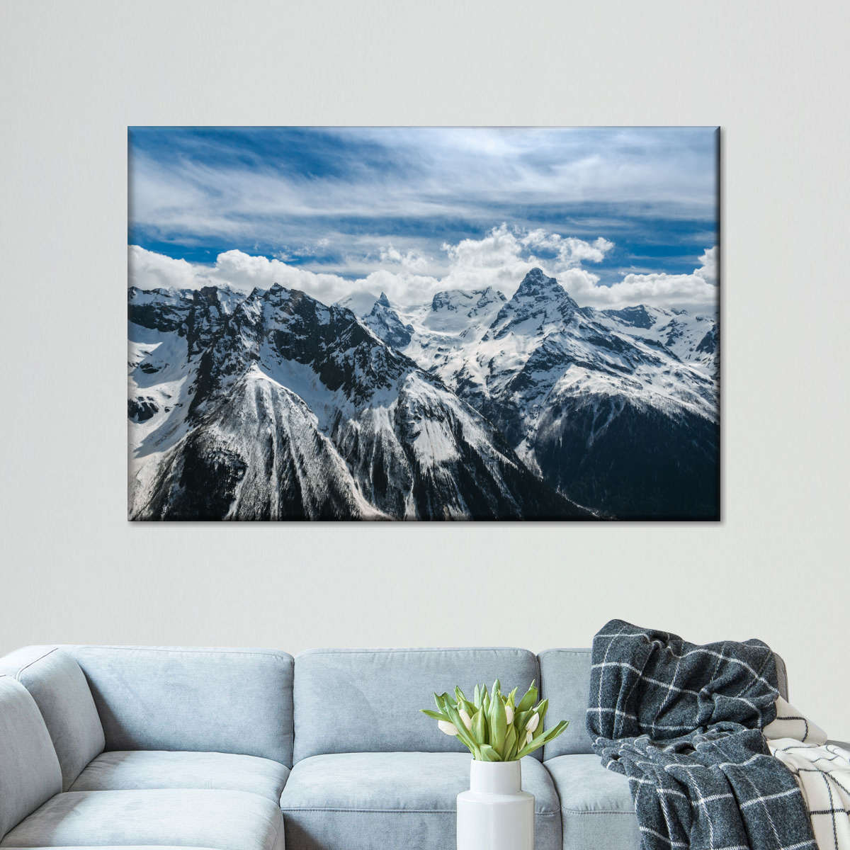 Snow Mountain Peaks Wall Art