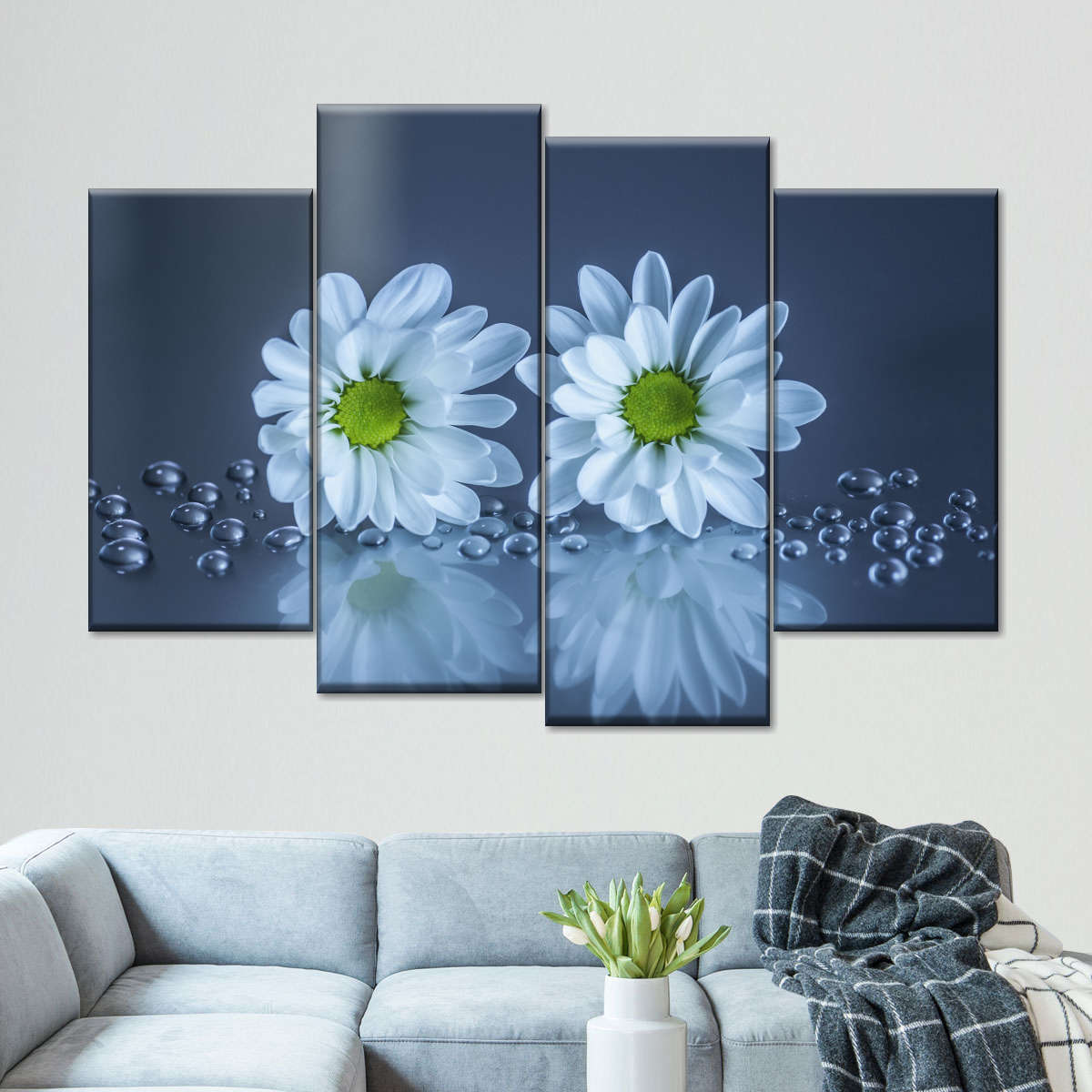 White Daisies Wall Art