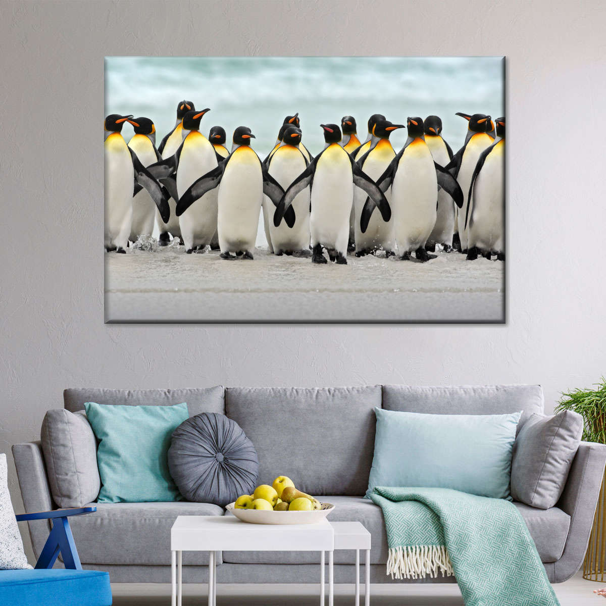 Waddle Of Penguins Wall Art