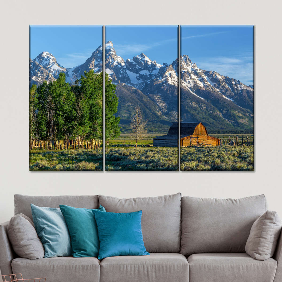 Grand Teton Mountains Barn Wall Art