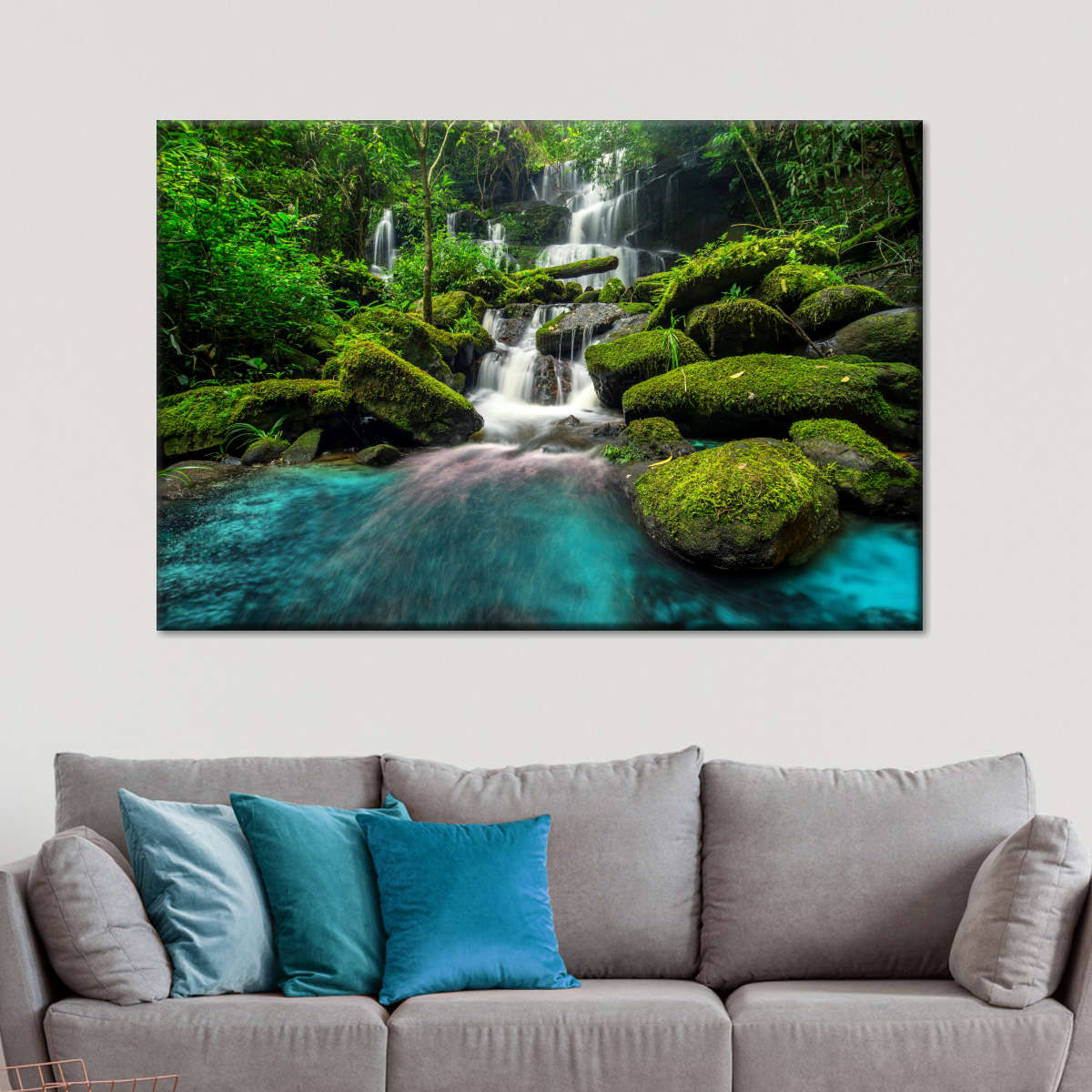 Tropical Waterfall Wall Art