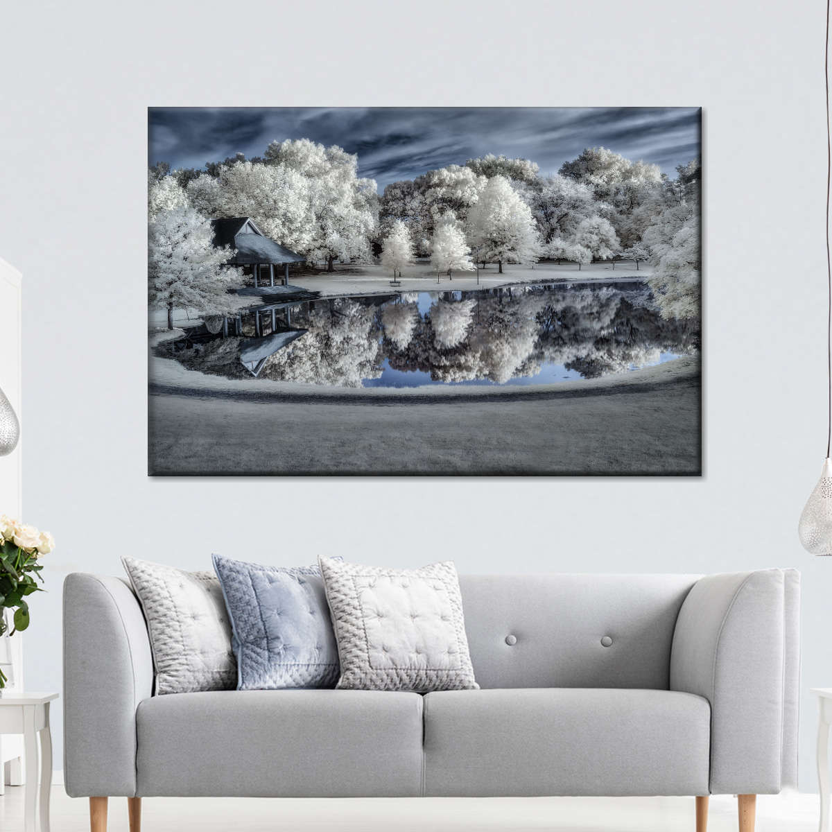 Winter Nightscape Wall Art