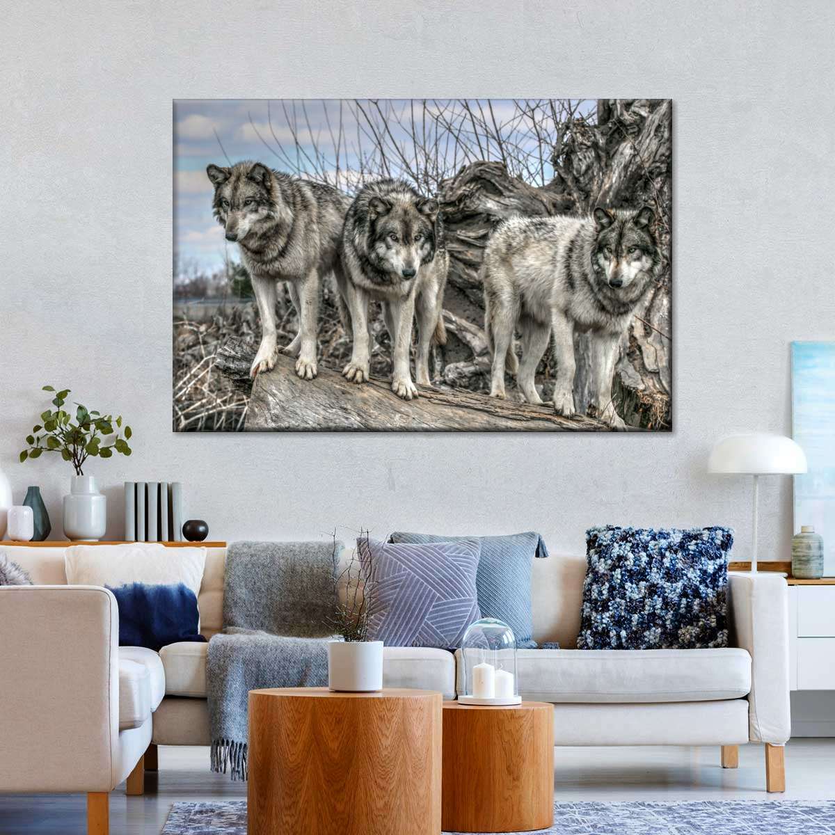 Forest Wolf Pack Wall Art