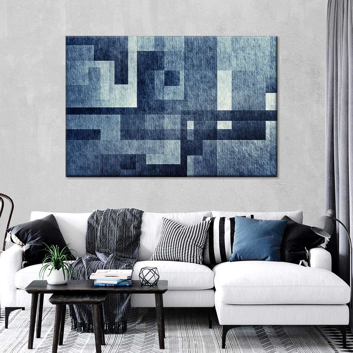 Creative Blue Abstract Wall Art