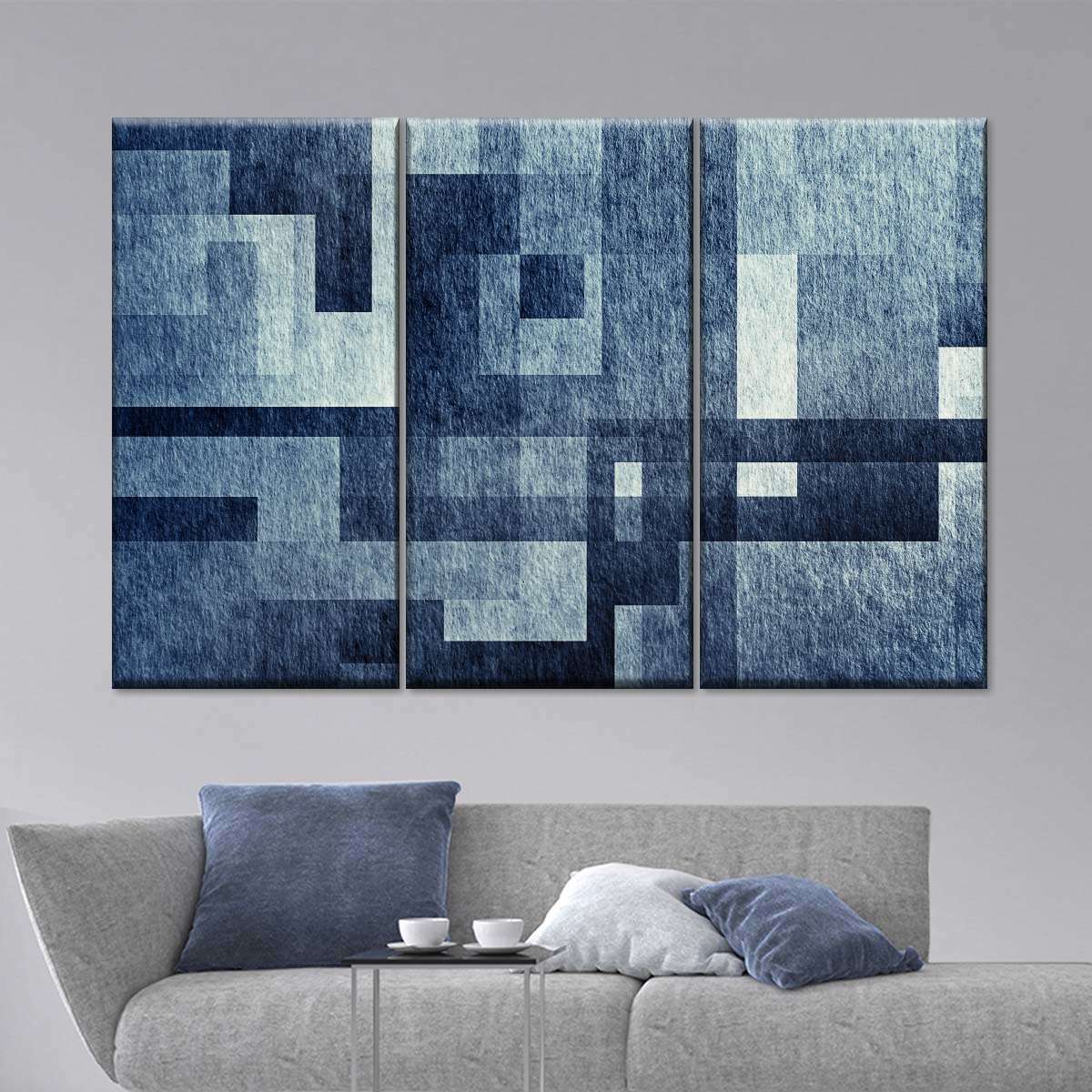 Creative Blue Abstract Wall Art