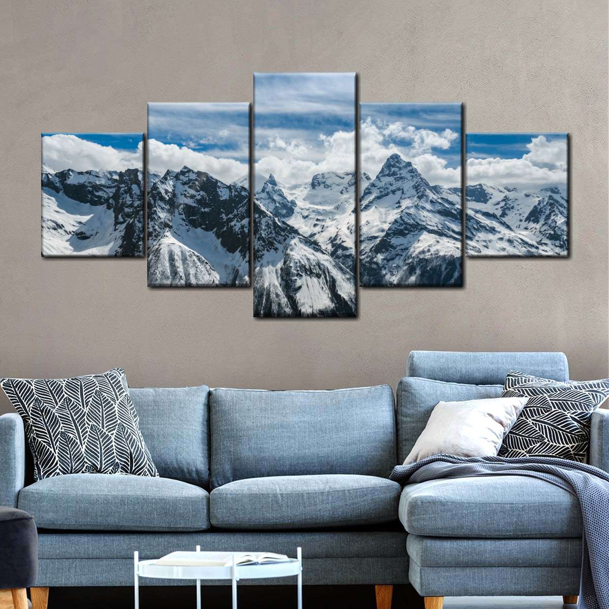 Snow Mountain Peaks Wall Art