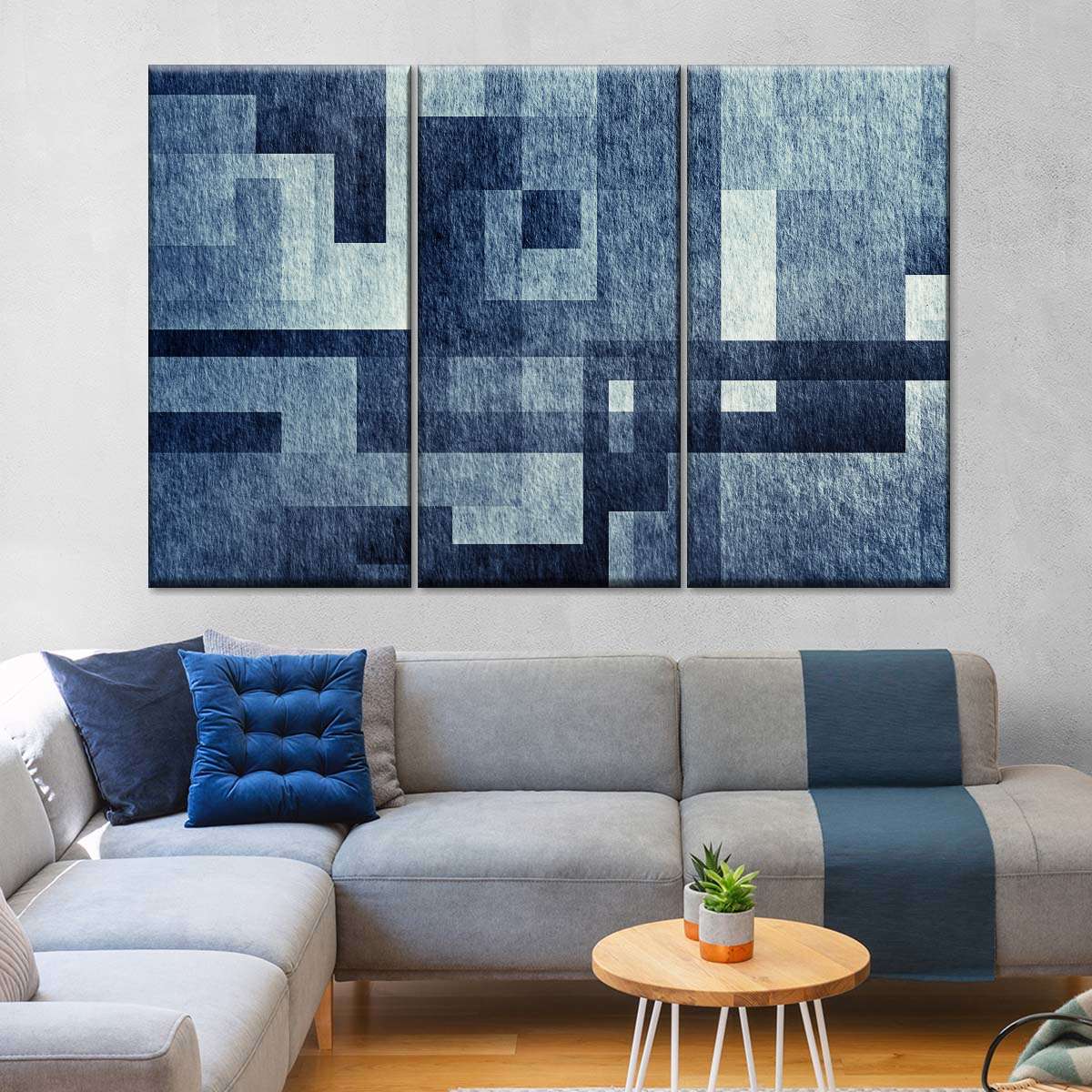 Creative Blue Abstract Wall Art