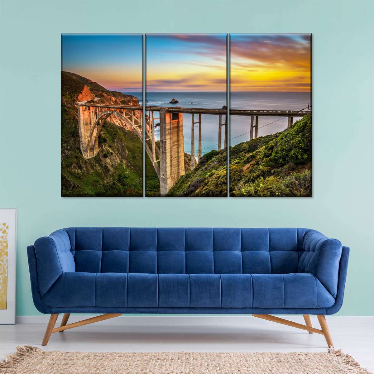 Bixby Creek Bridge At Sunset Wall Art