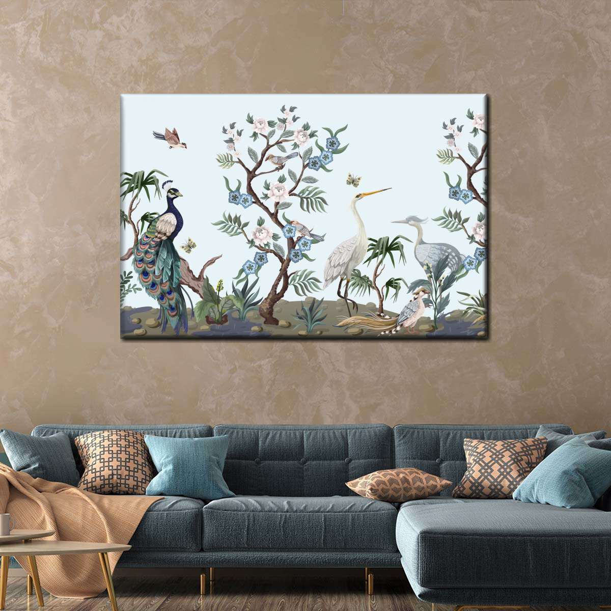 Chinoiserie Style Birds Wall Art