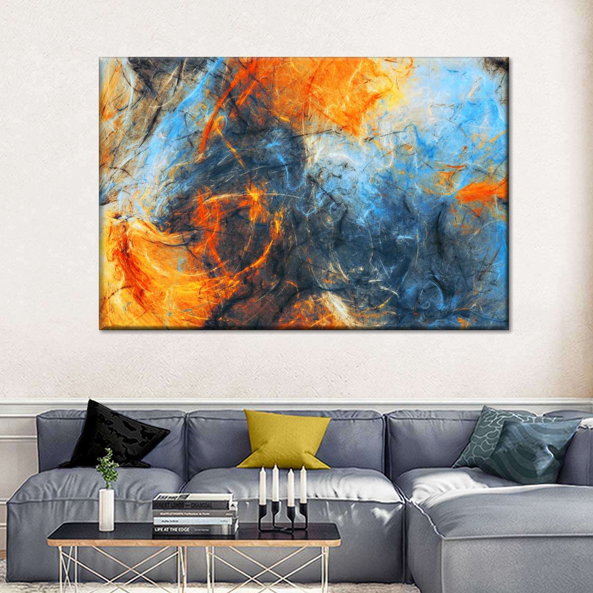 Abstract Lava Swirls Wall Art