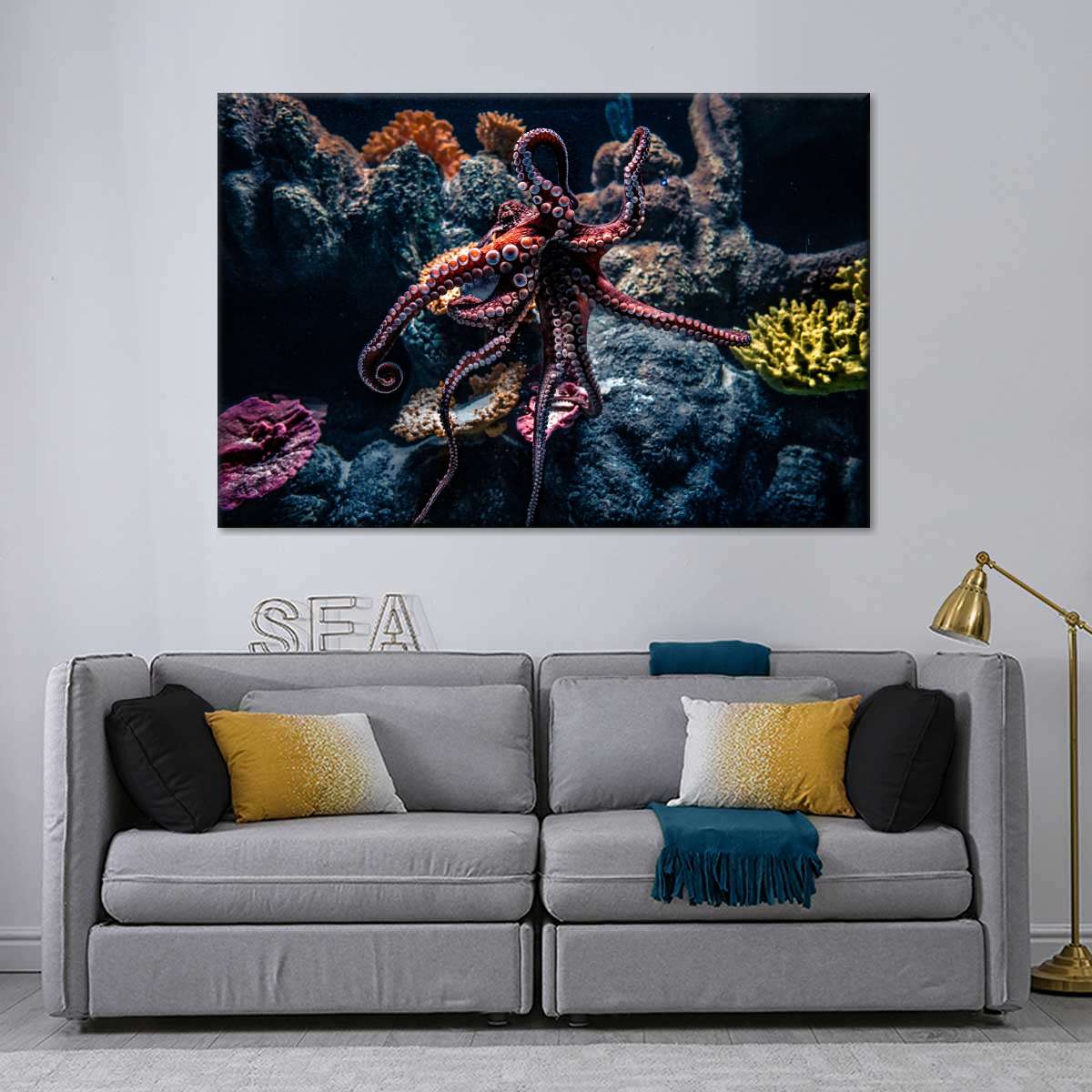 Octopus Habitat Wall Art