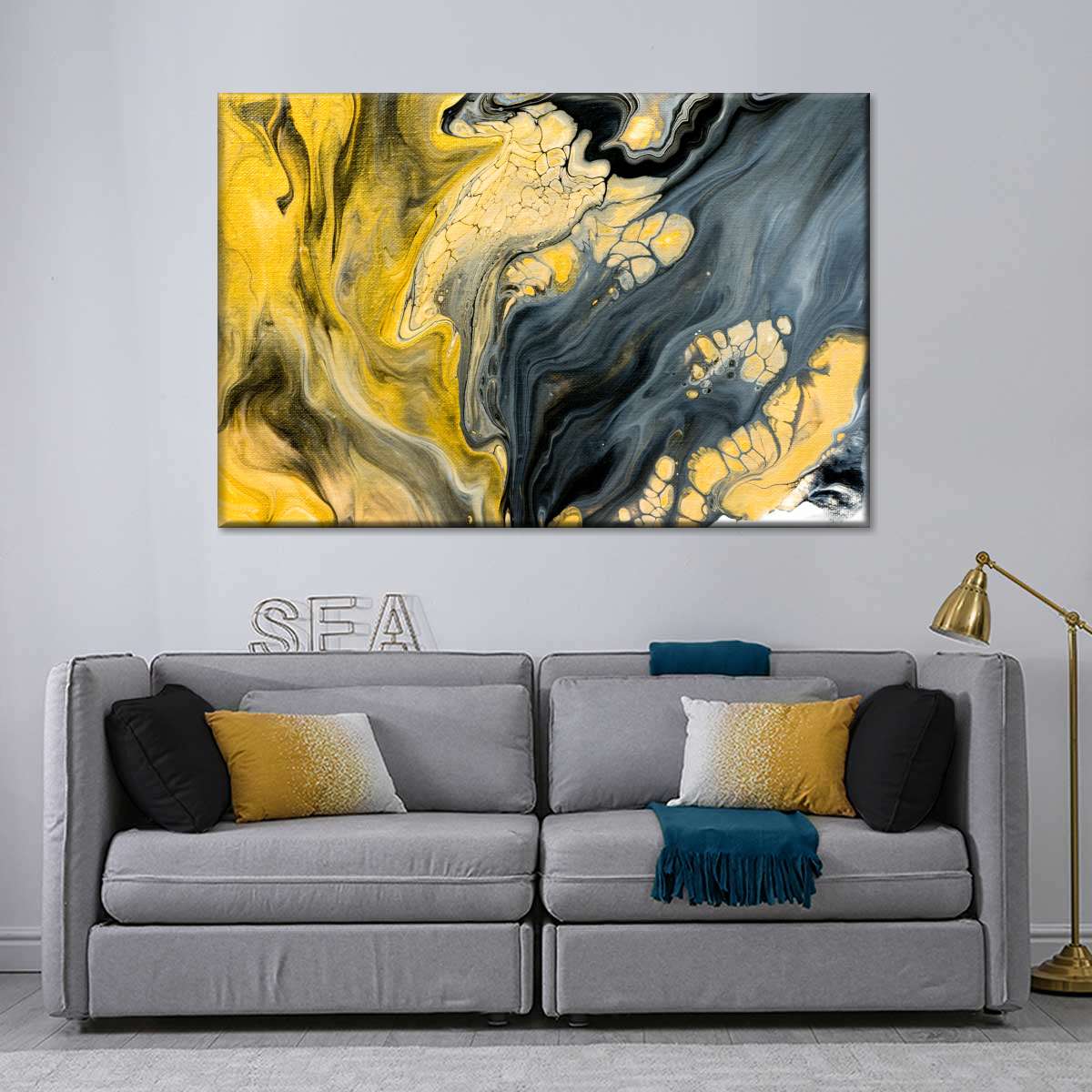 Marbled Abstract Wall Art