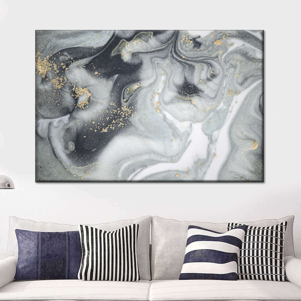 Swirly Fluid Abstract Wall Art