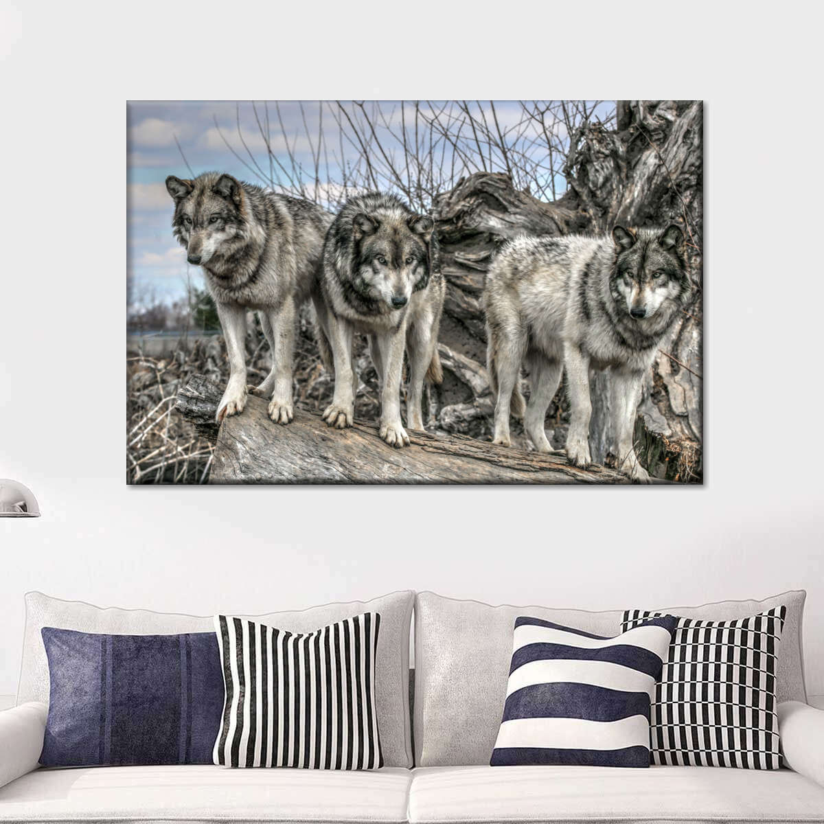 Forest Wolf Pack Wall Art