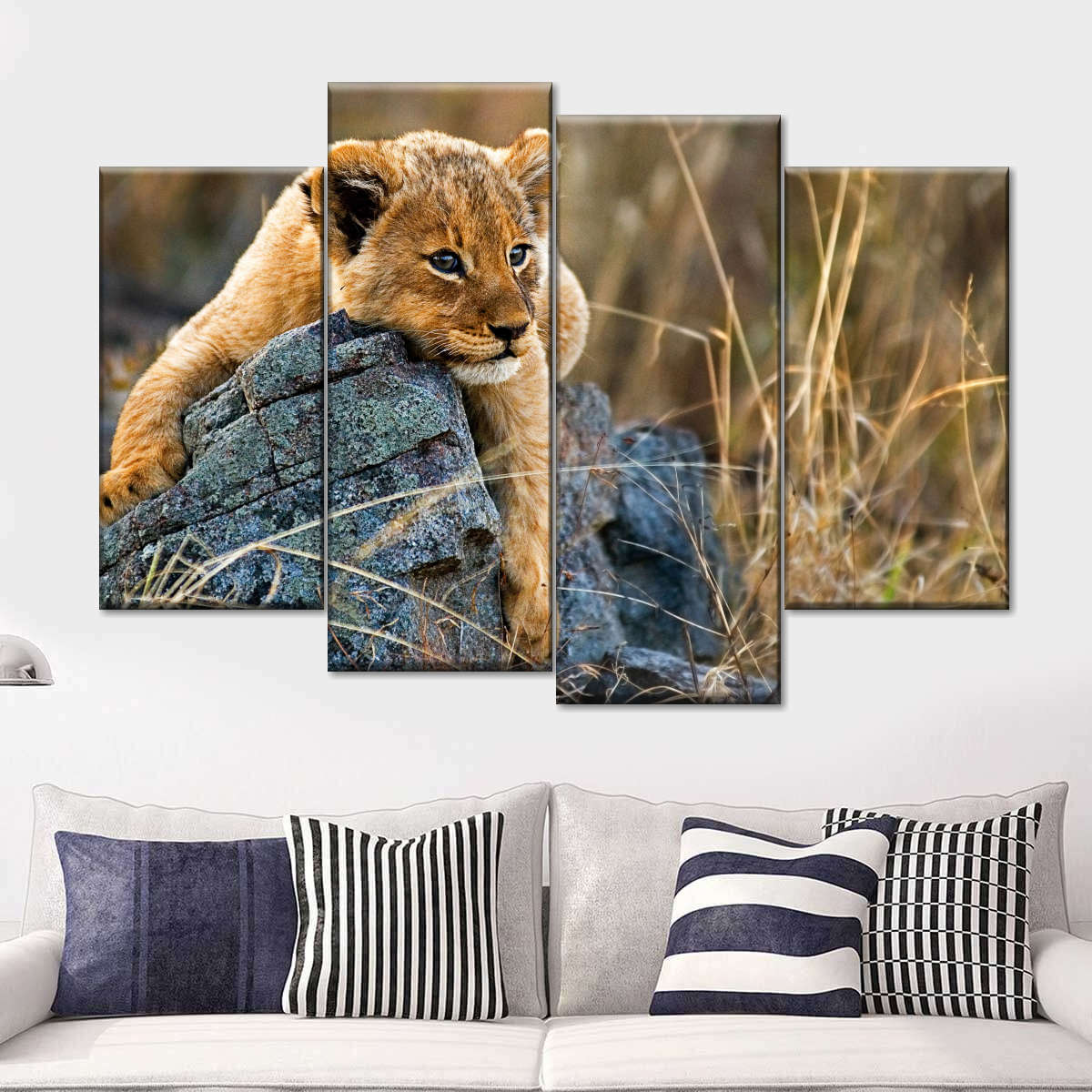 Safari Lion Cub Wall Art