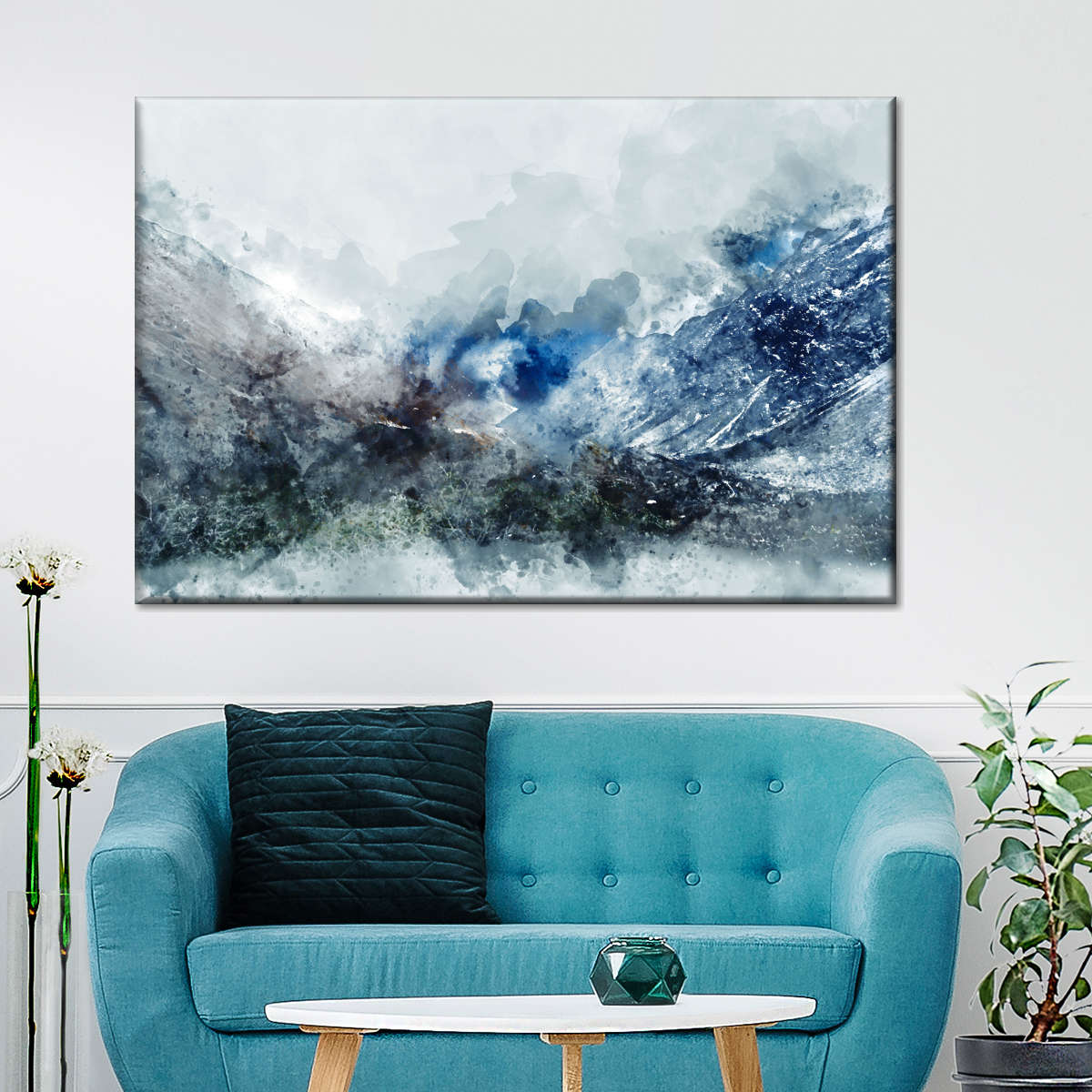Ice Landscape Abstract Wall Art