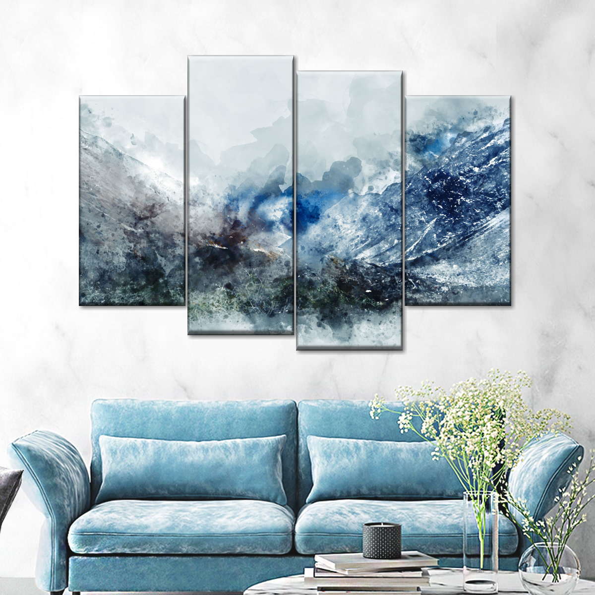 Ice Landscape Abstract Wall Art