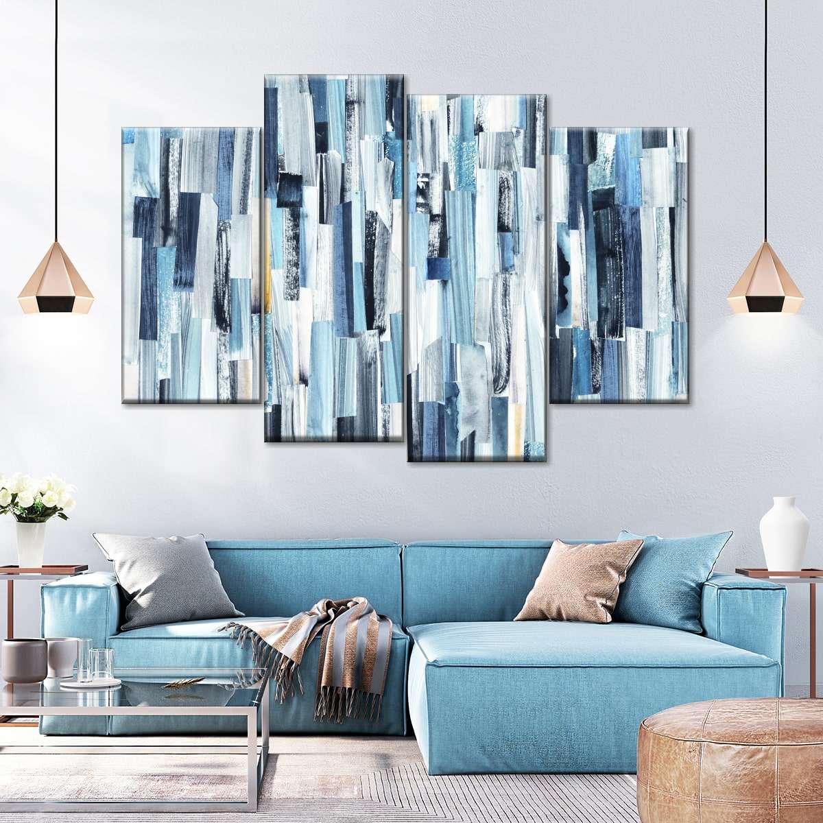 Abstract Vertical Wall Art