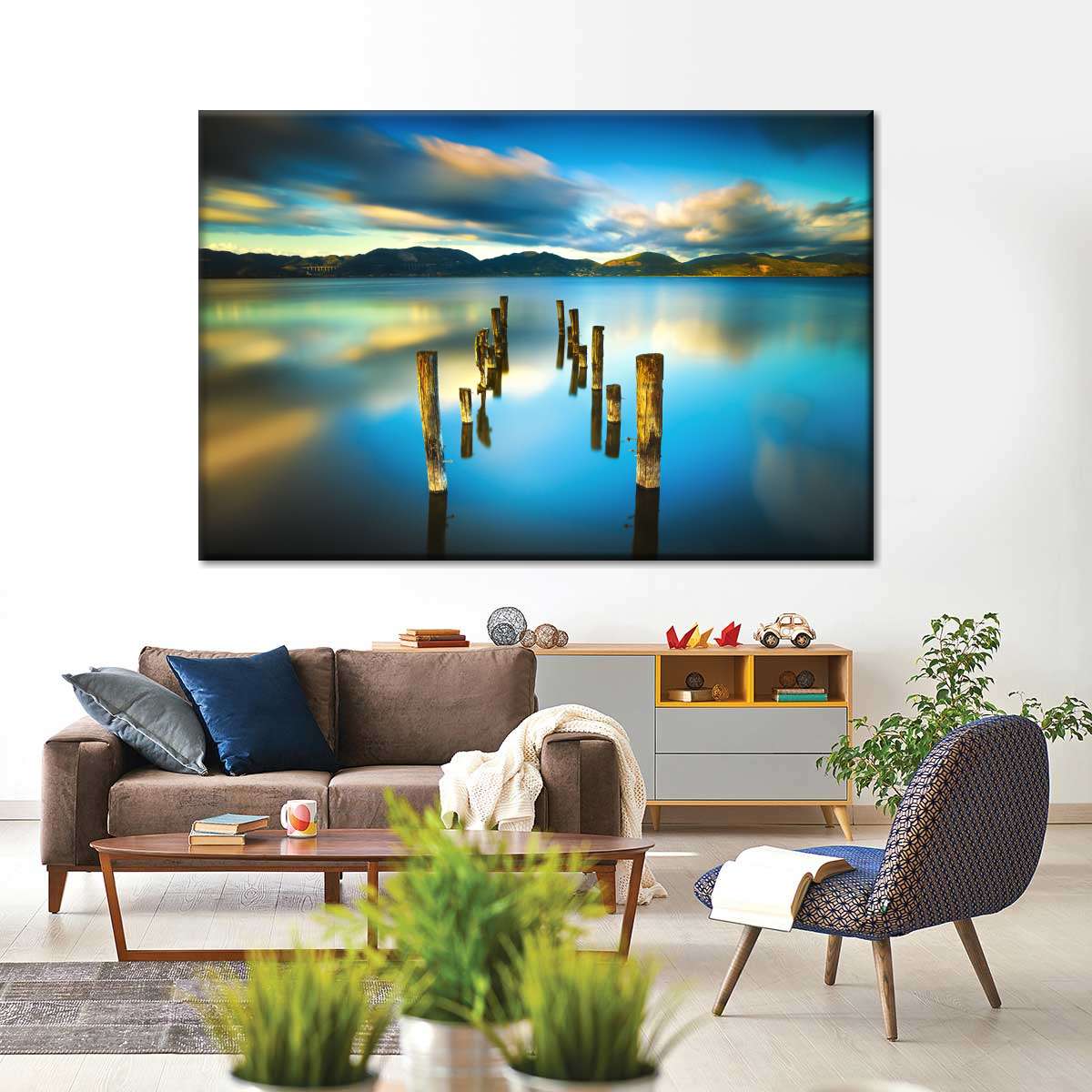 Massaciuccoli Lake Sunset Wall Art