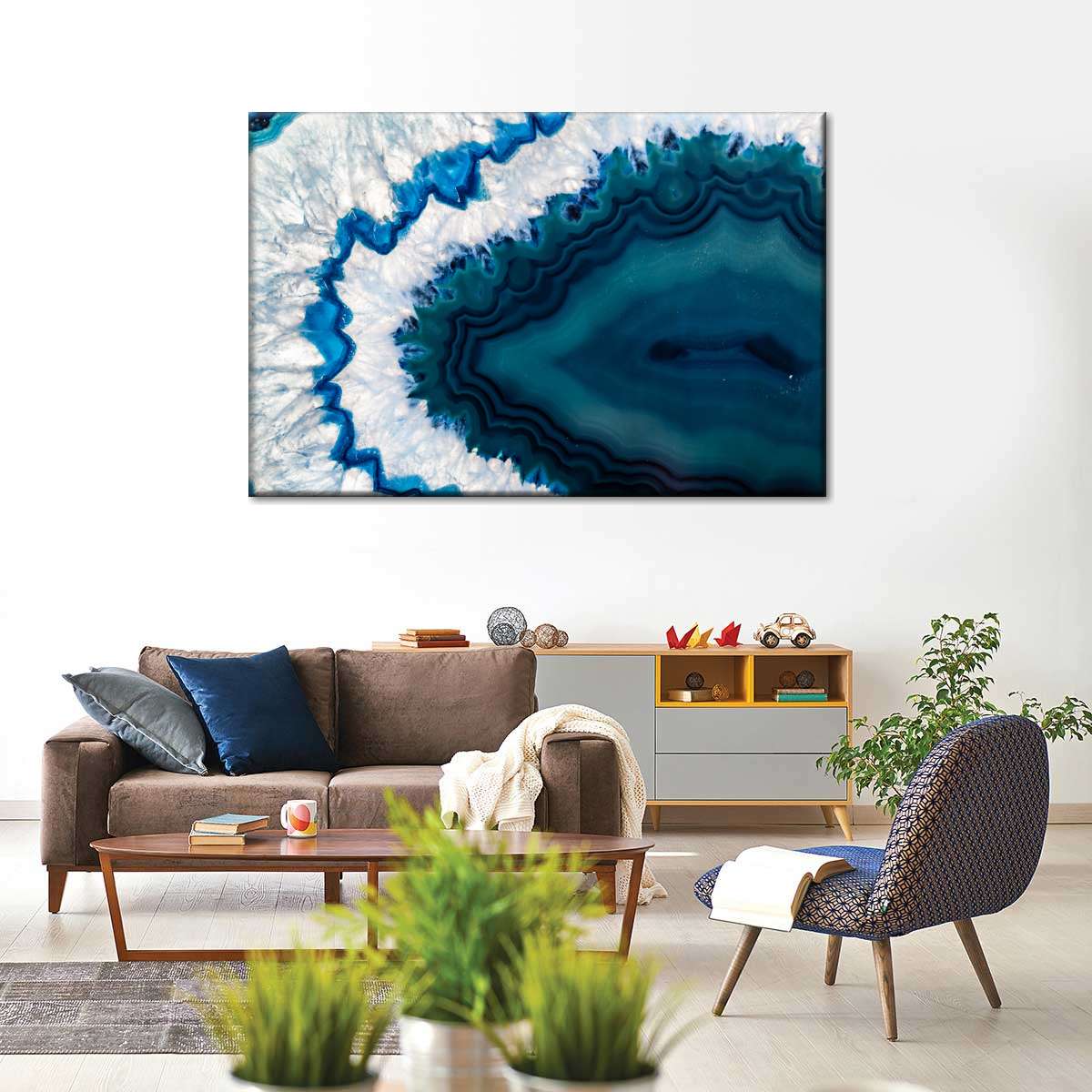 Amethyst Geode Macro Wall Art
