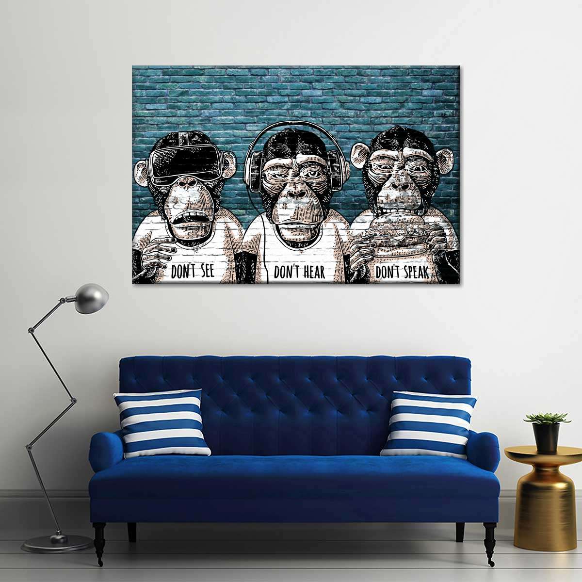 Three Monkeys Wall Art