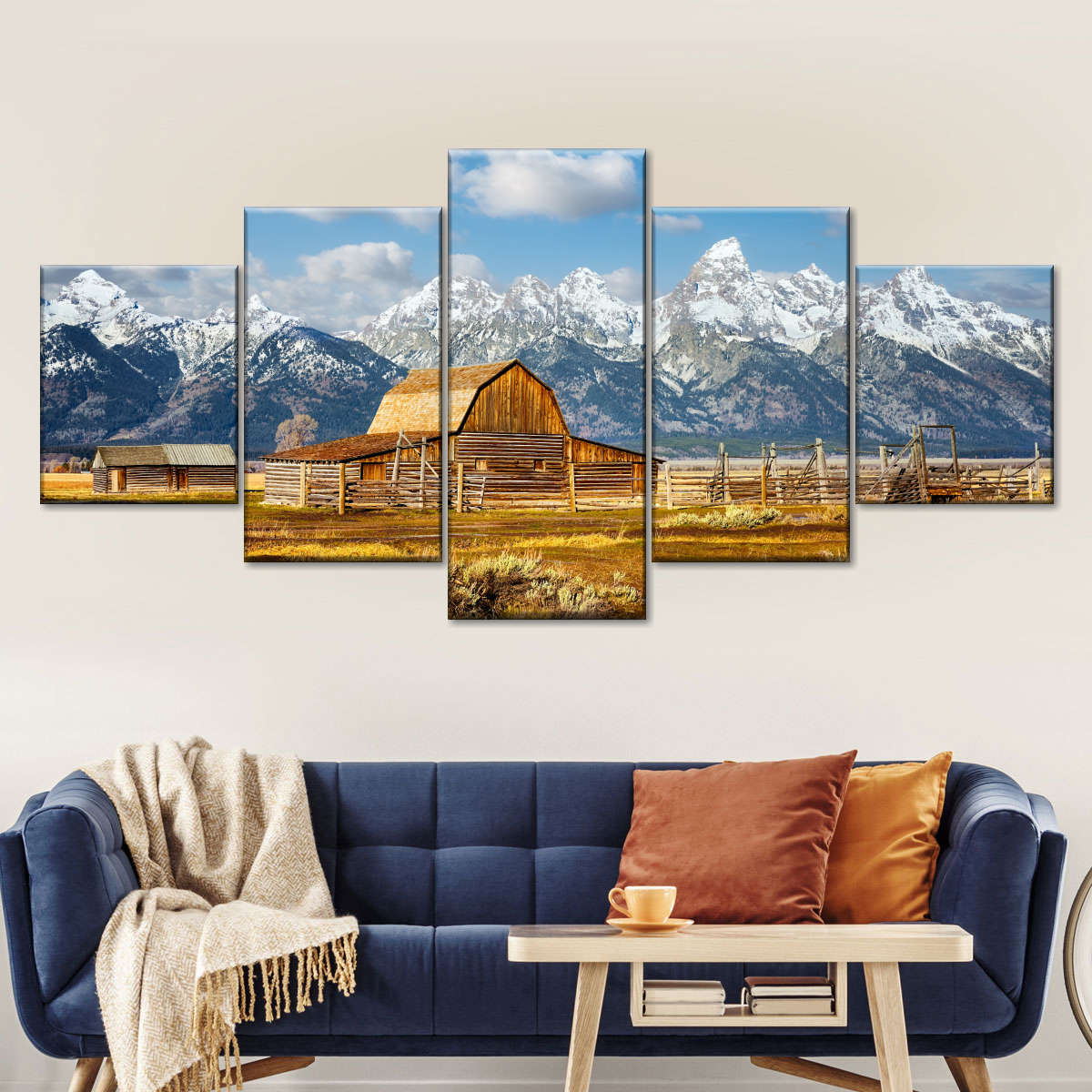 Teton Range Moulton Barn Wall Art