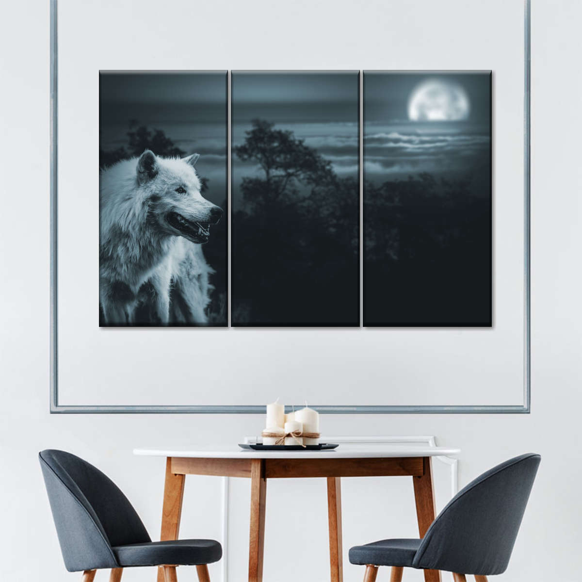 Moon Wolf Wall Art