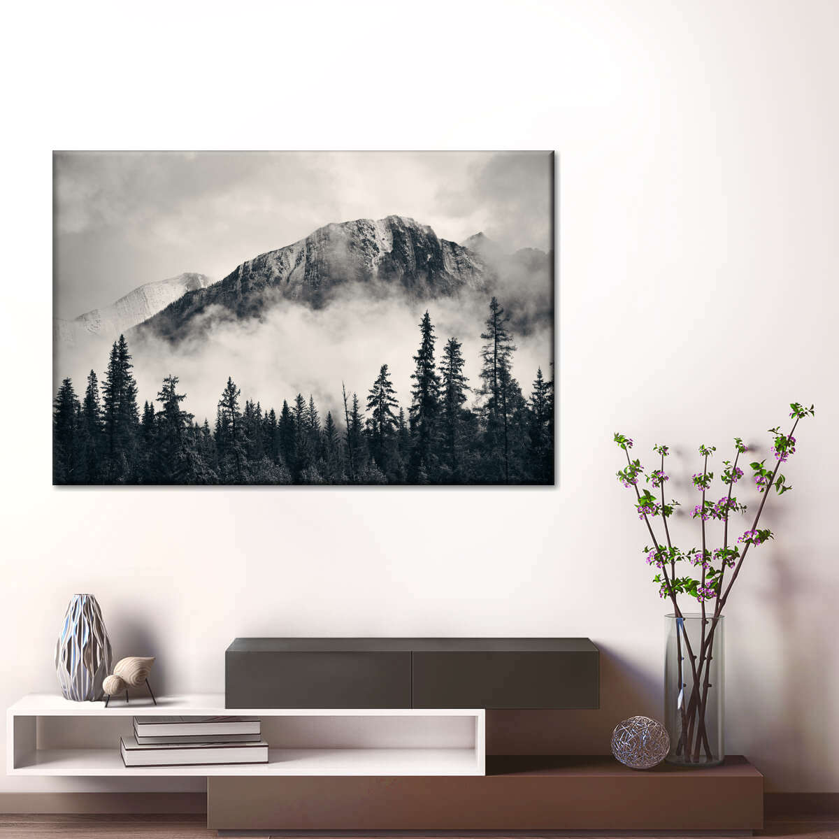 Banff Park Mountain Scene Wall Art